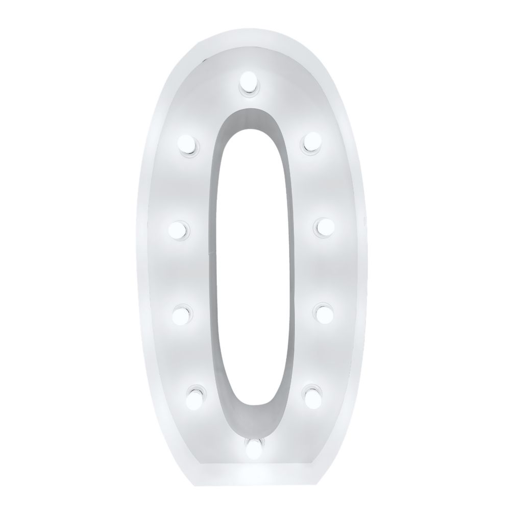 4ft Light Up Marquee Letters O - White
