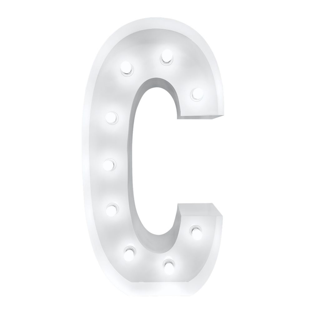 4ft Light Up Marquee Letters ?c? - White