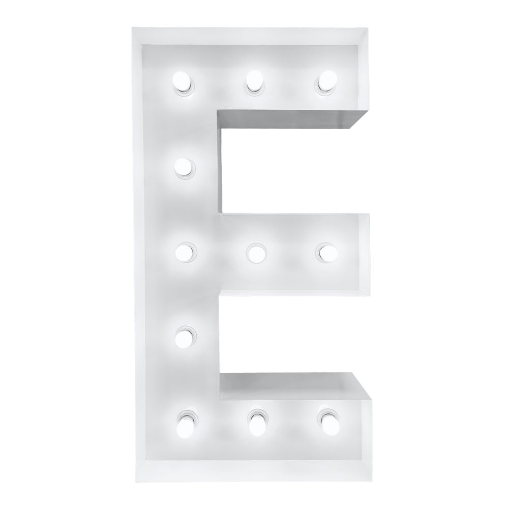 4ft Light Up Marquee Letters ?e? - White