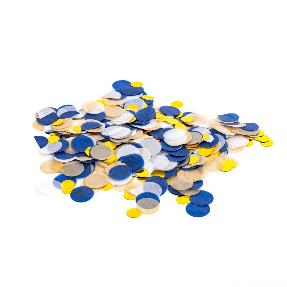 72 pieces of Mixed Confetti L in 18g - Navy