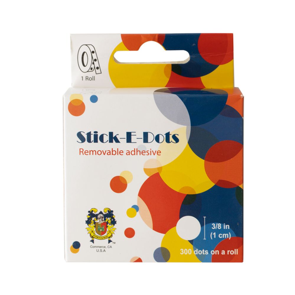 24 pieces of SticK-E-Dots Medium 3/8 inches 300 Dots/roll