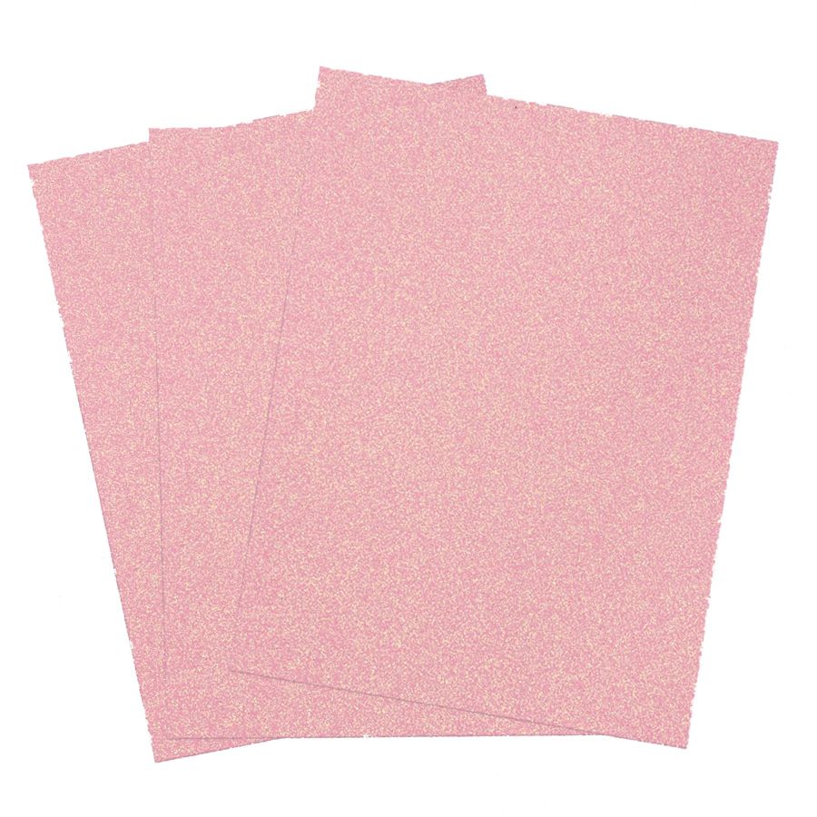 5 pieces of Eva Foam Glitter Large Sheet 10pk Pink