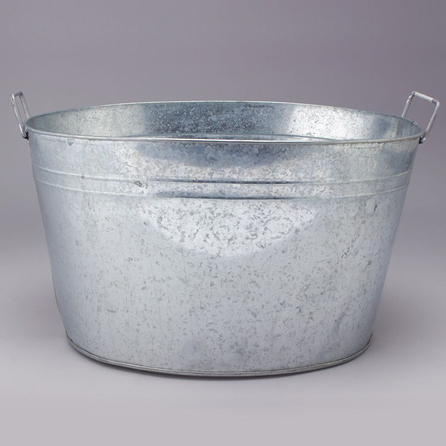 6 pieces of Metal Ice Bucket 8 Gallon - Silver