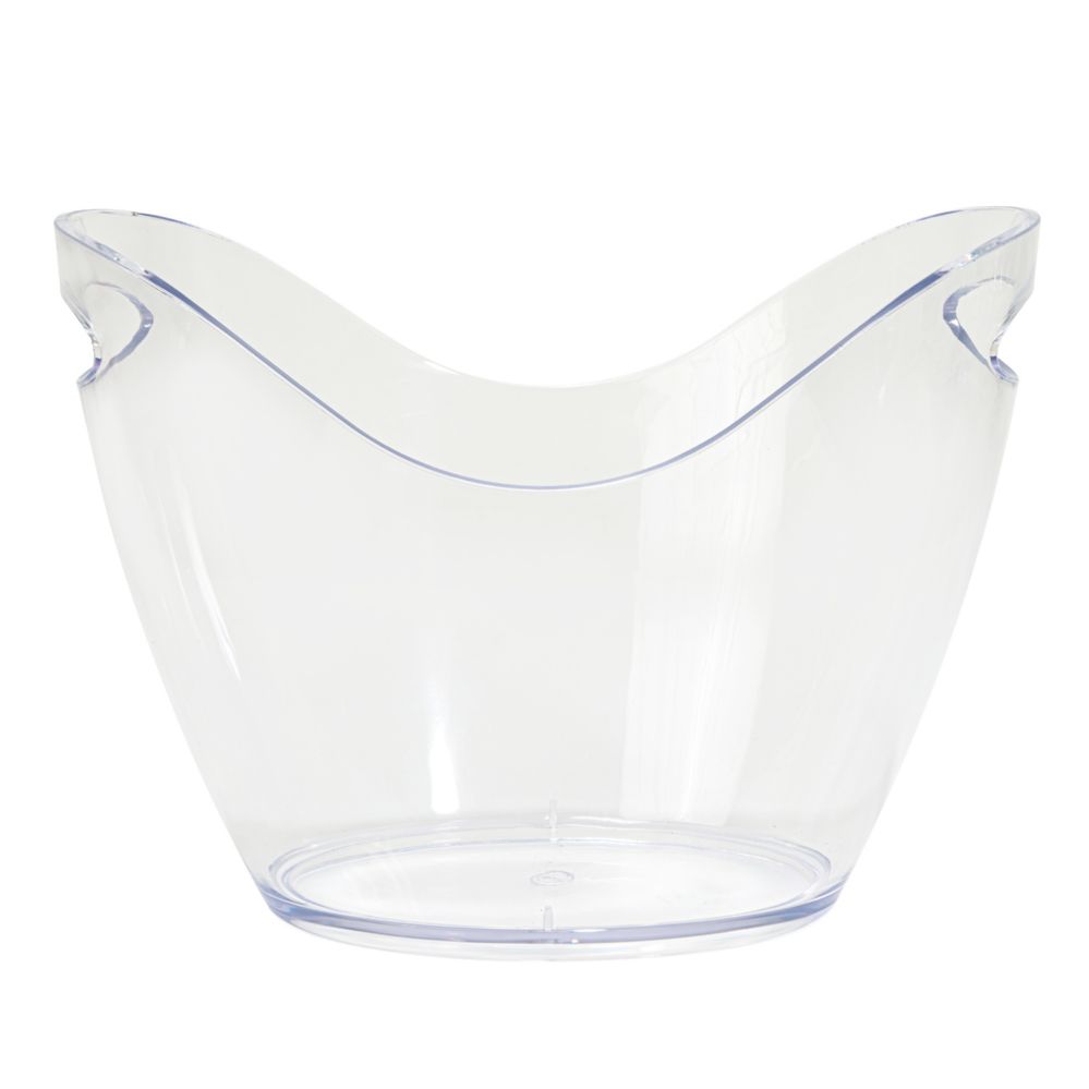 12 pieces of Plastic Ice Bucket - Clear