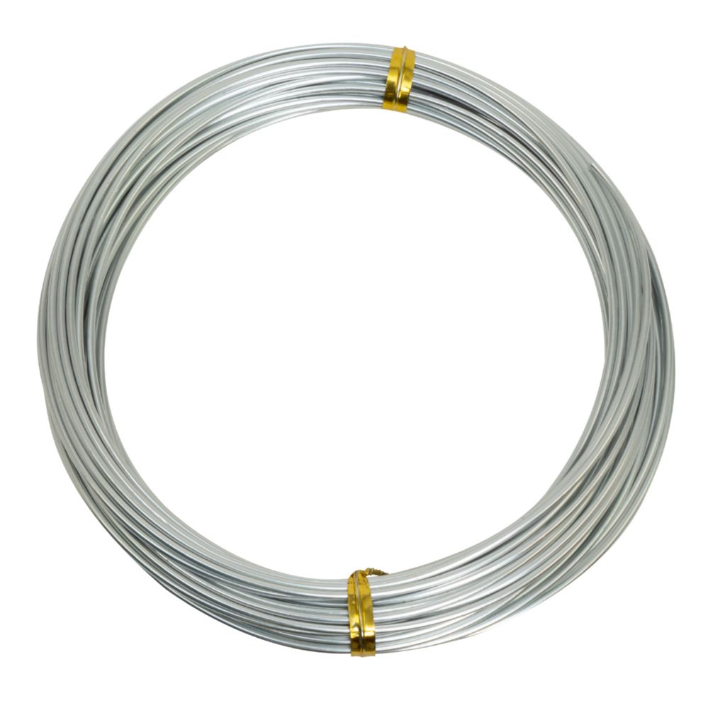 80 pieces of 1.5mm (15 Gauge) Aluminum Wire 10 Yds/roll - Silver