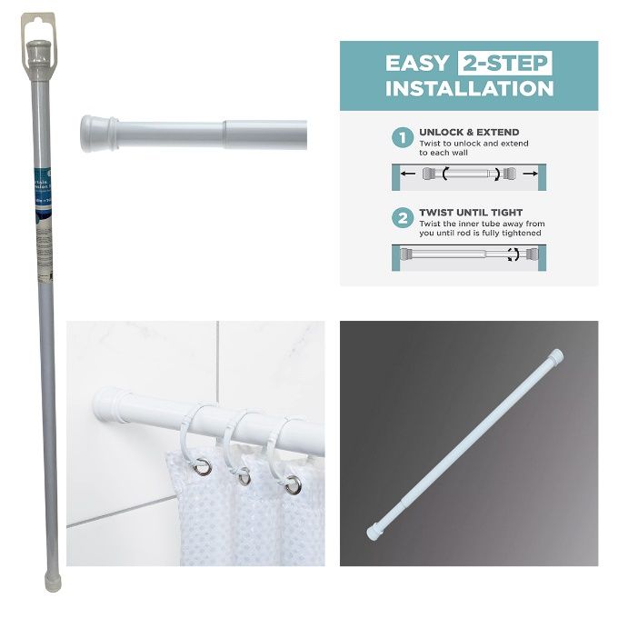24 pieces of 41 To 74 Inches Shower Rod