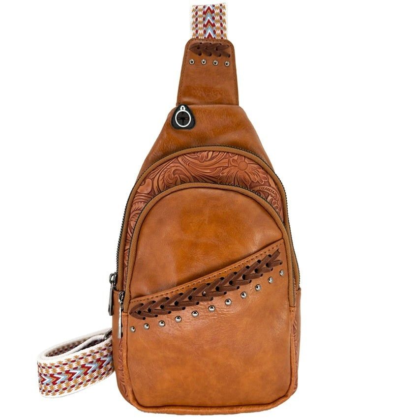 12 pieces of Western Crossbody And Shoulder Bag With Vintage Floral Design For Men And Women