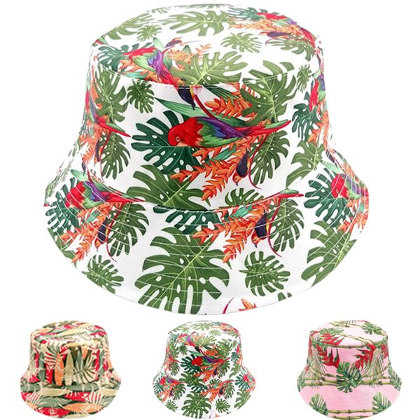 24 Pieces Forest Trees Print Reversible Bucket Hat Bucket Hats