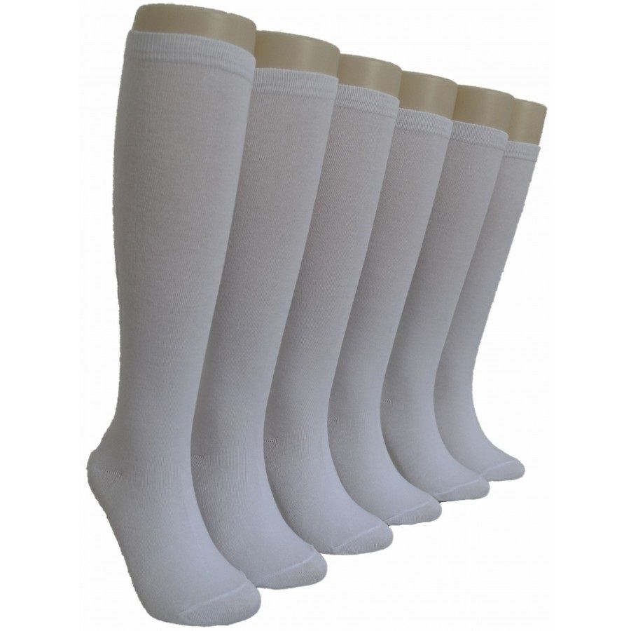 240 Pairs of Ladies KneE-High Socks 9-11 - White