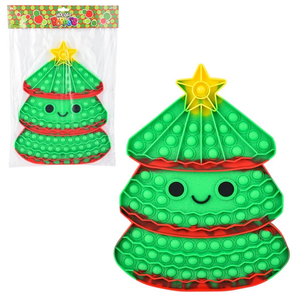 24 pieces of Christmas Tree Mega Bubble Popper 13 inch