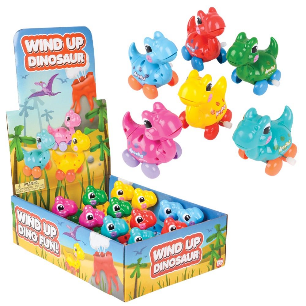 144 Pieces of 3.25 Inch WinD-Up Dinosaur Toy
