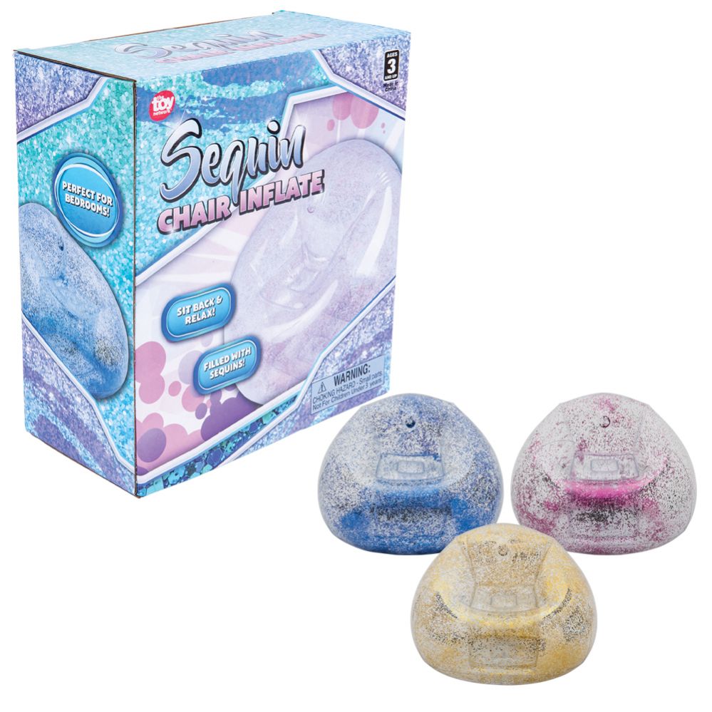 12 Pieces of 40 Inch Sequin Filled Chair Inflate
