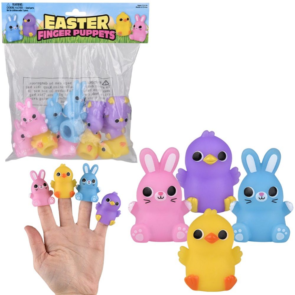 864 pieces Easter Finger Puppets 2 inch - Slime & Squishees