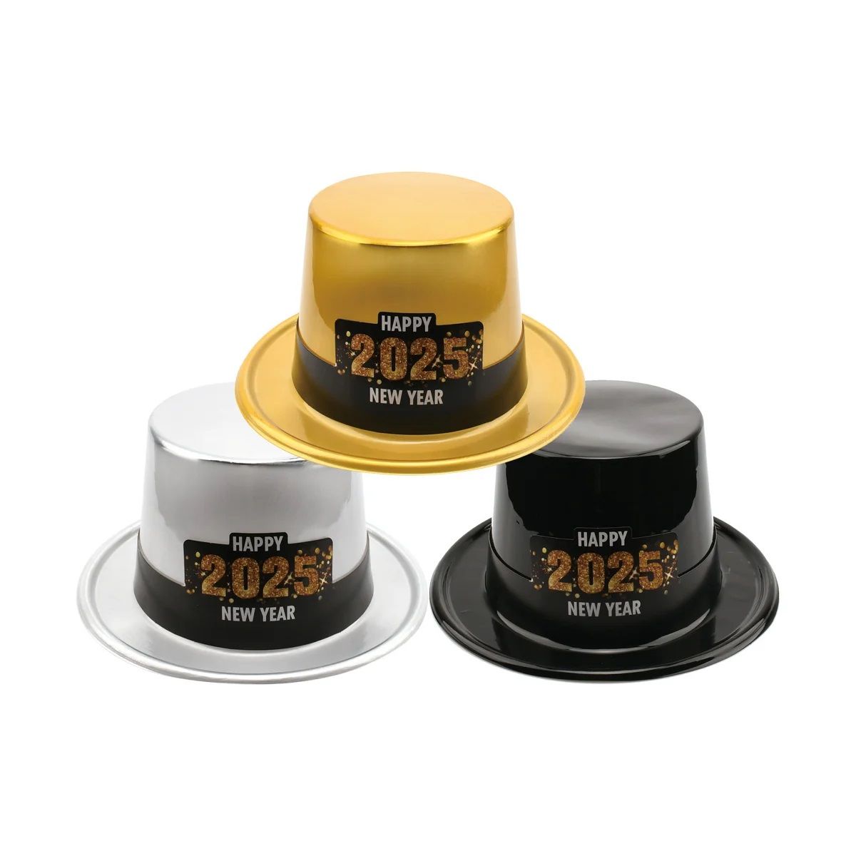 72 Pieces of Happy New Year Hat With 2025 Band