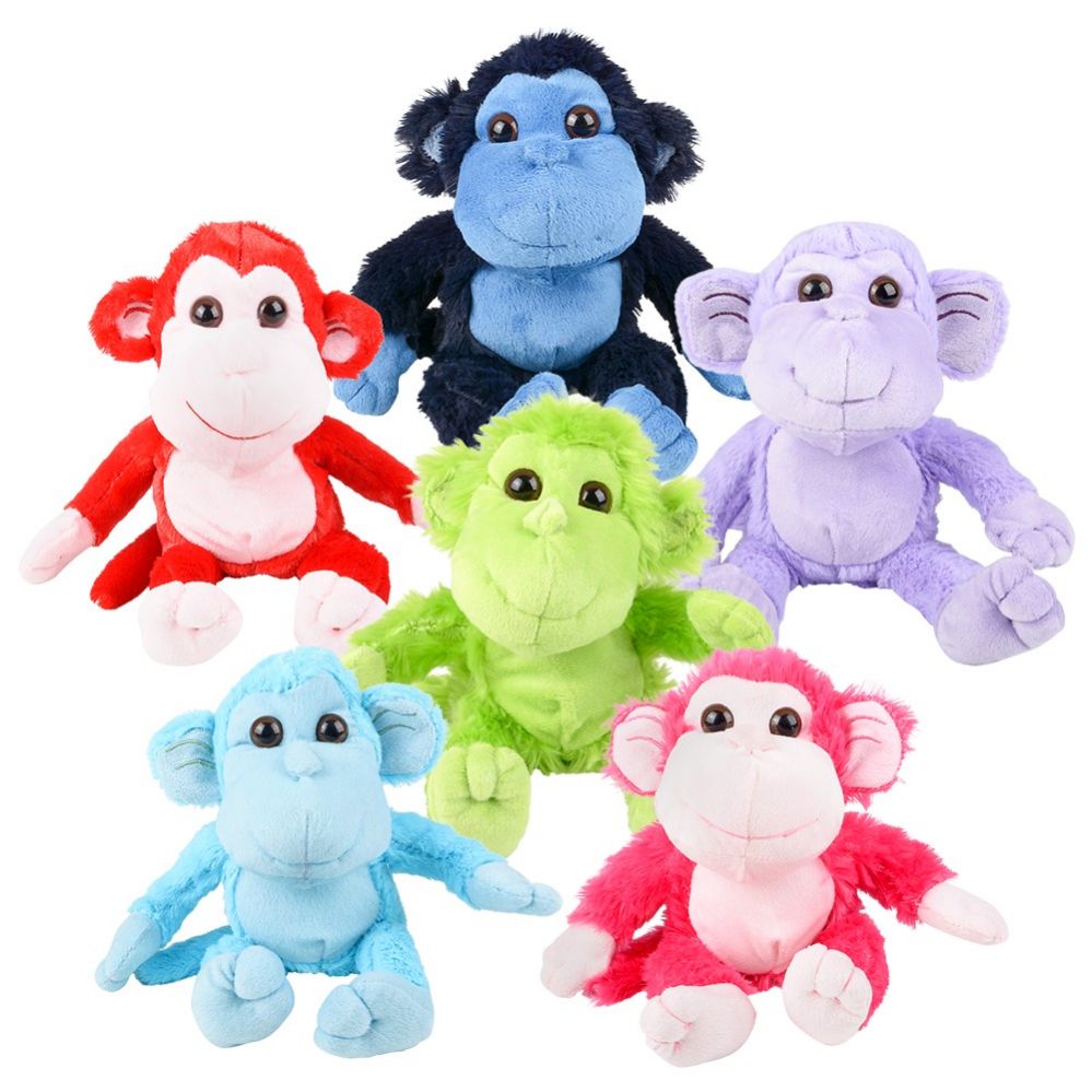 12 inch Colorful Monkeys Plush - SB