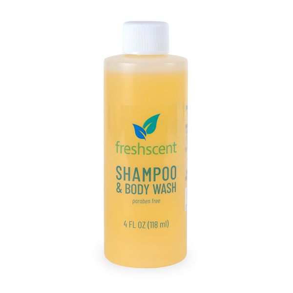 60 Pieces of Freshscent 4 Oz. Shampoo And Body Bath (clear Bottle)