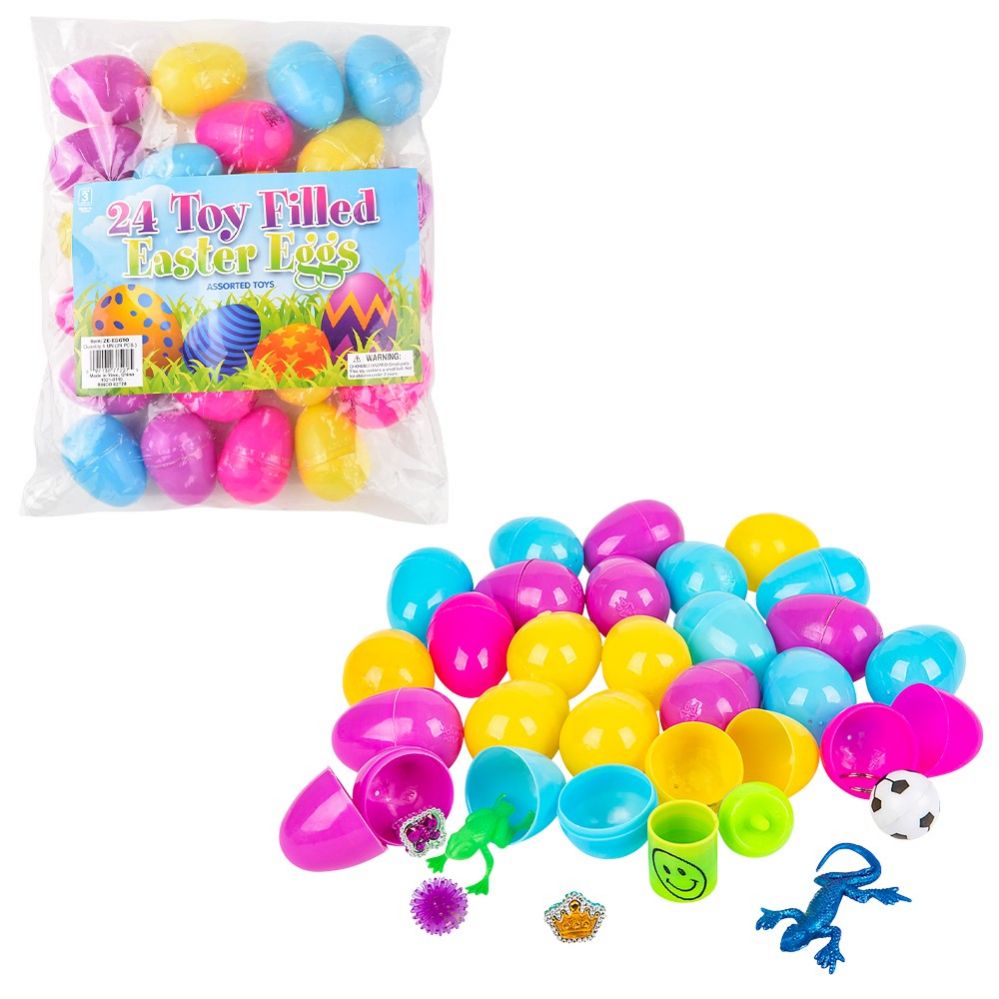 576 pieces of 2" Toy Filled Easter Egg (24pcs/unit)