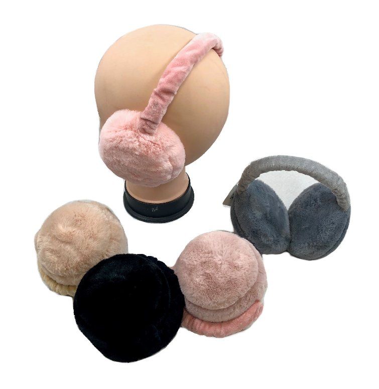 24 pieces of Adjustable Plush Earmuffs [assorted Colors]