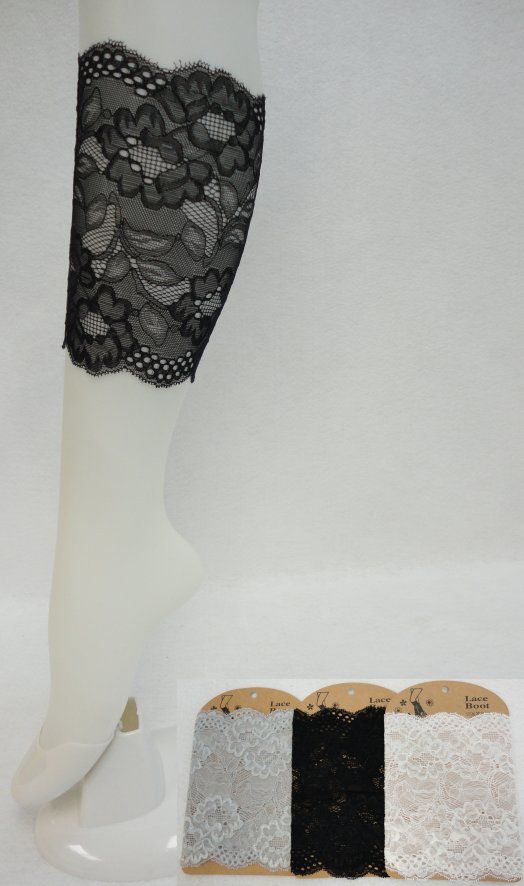 24 pieces of Lace Boot Cuffs [floral]