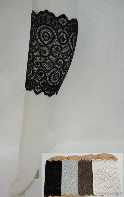 24 pieces of Lace Boot Cuffs [swirl]