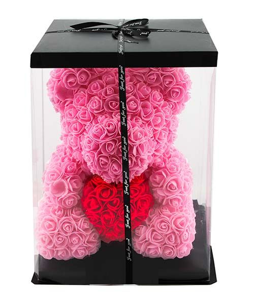 20 Pieces of Valentiens Rose Bear Pink W/red Heart 10