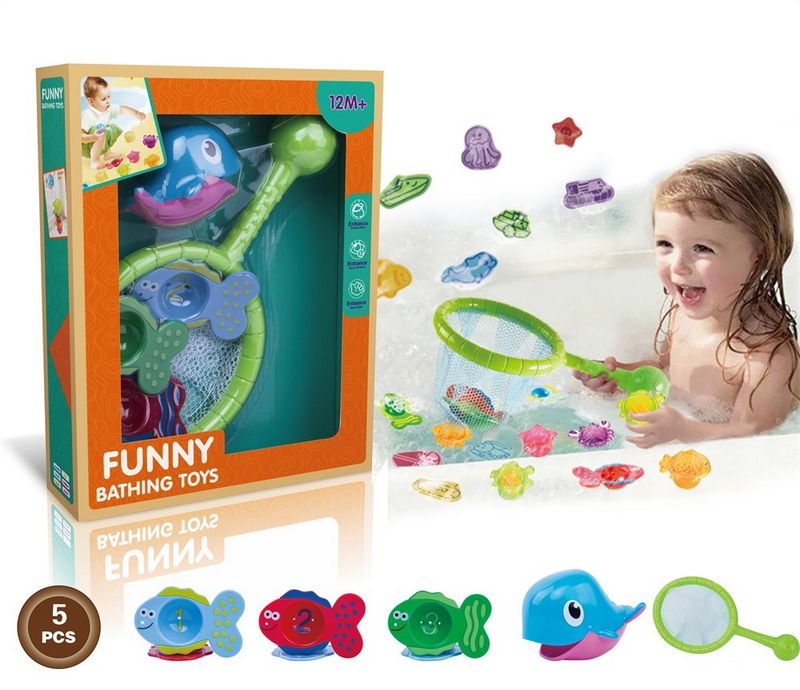 12 pieces of Bath Toys Set In Open Box