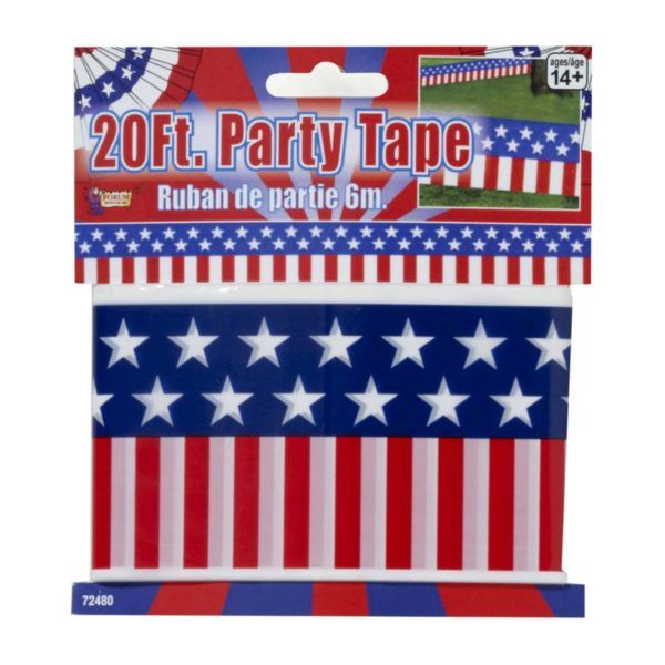 48 pieces of 20 Foot Usa Patriotic Party Tape
