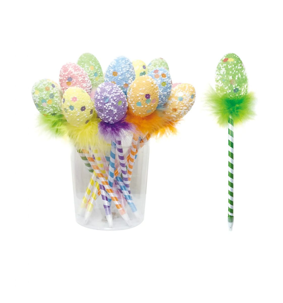 24 Pieces of Ball Pen With Foam Egg