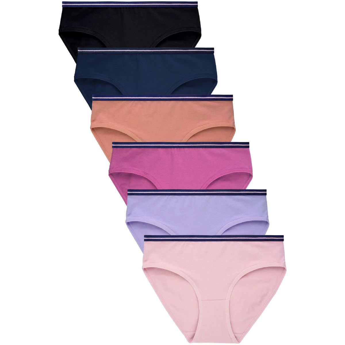 432 Pieces of Mamia Ladies Stripe Band Cotton Bikini Panty