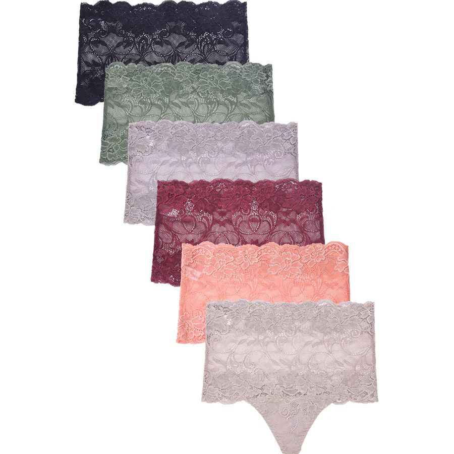 432 Pieces of Mamia Ladies High Waist Lace Thong Panty