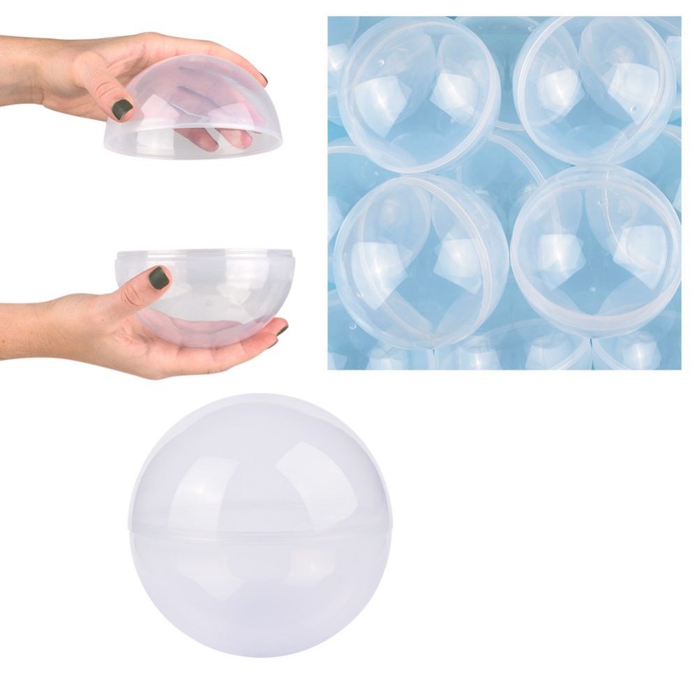 Bulk 5 Inch (120mm) Clear Round Capsules - Wholesale Sock Deals