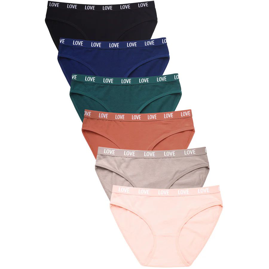 432 Pieces of Mamia Ladies Logo Band Cotton Bikini Panty Assorted