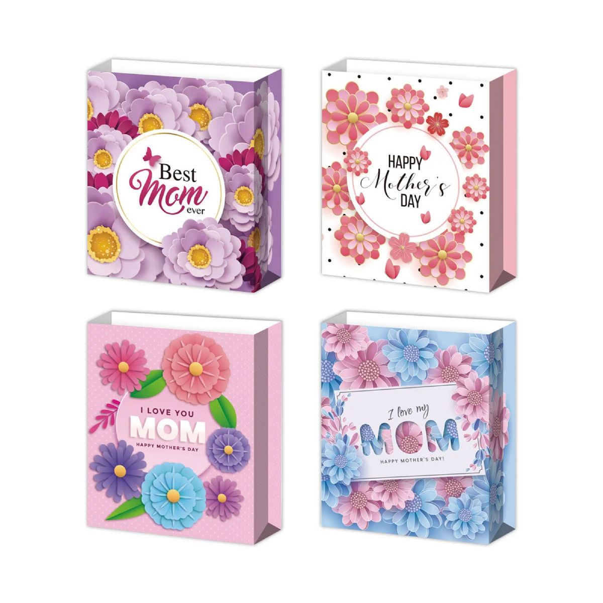 72 Pieces of Mother's Day Bag 10.5x13x5.5 Large