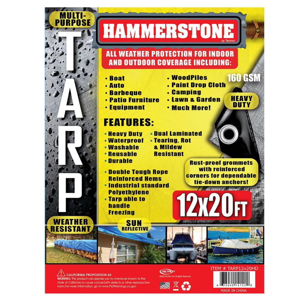 6 pieces of Tarp 12 X 20 Ft Silver Heavy Duty 160 Gsm