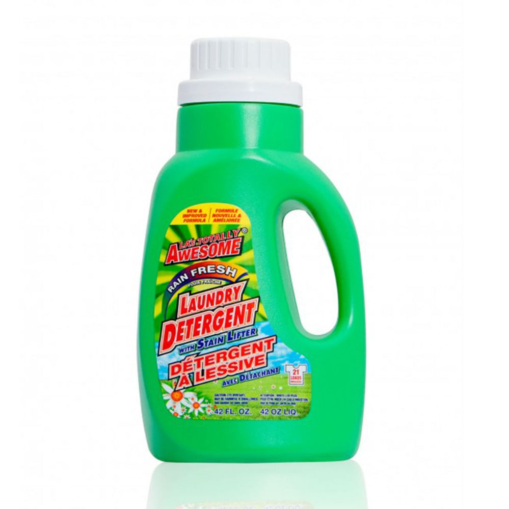 12 pieces of 42 Oz La's Totally Awesome Laundry Detergent Rain Fresh (green)
