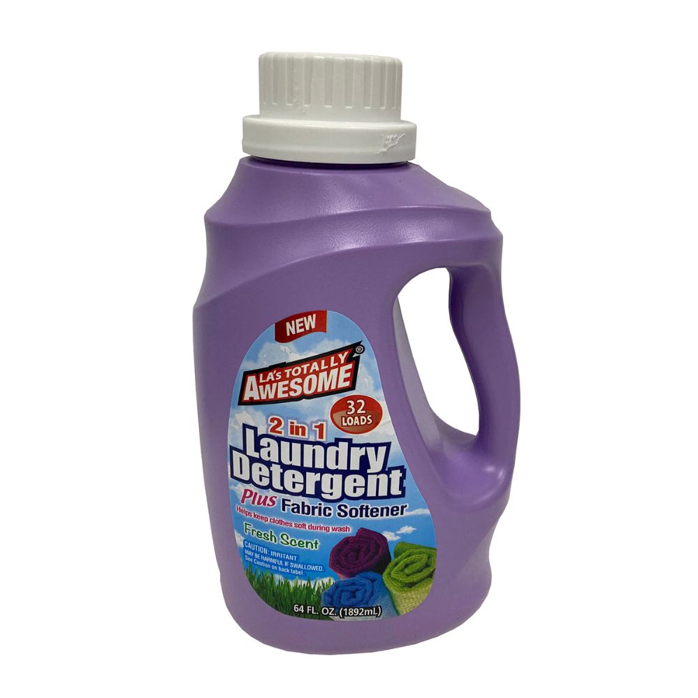 8 pieces of 64 Oz La's Totally Awesome Laundry Detergent And Fabric Softener