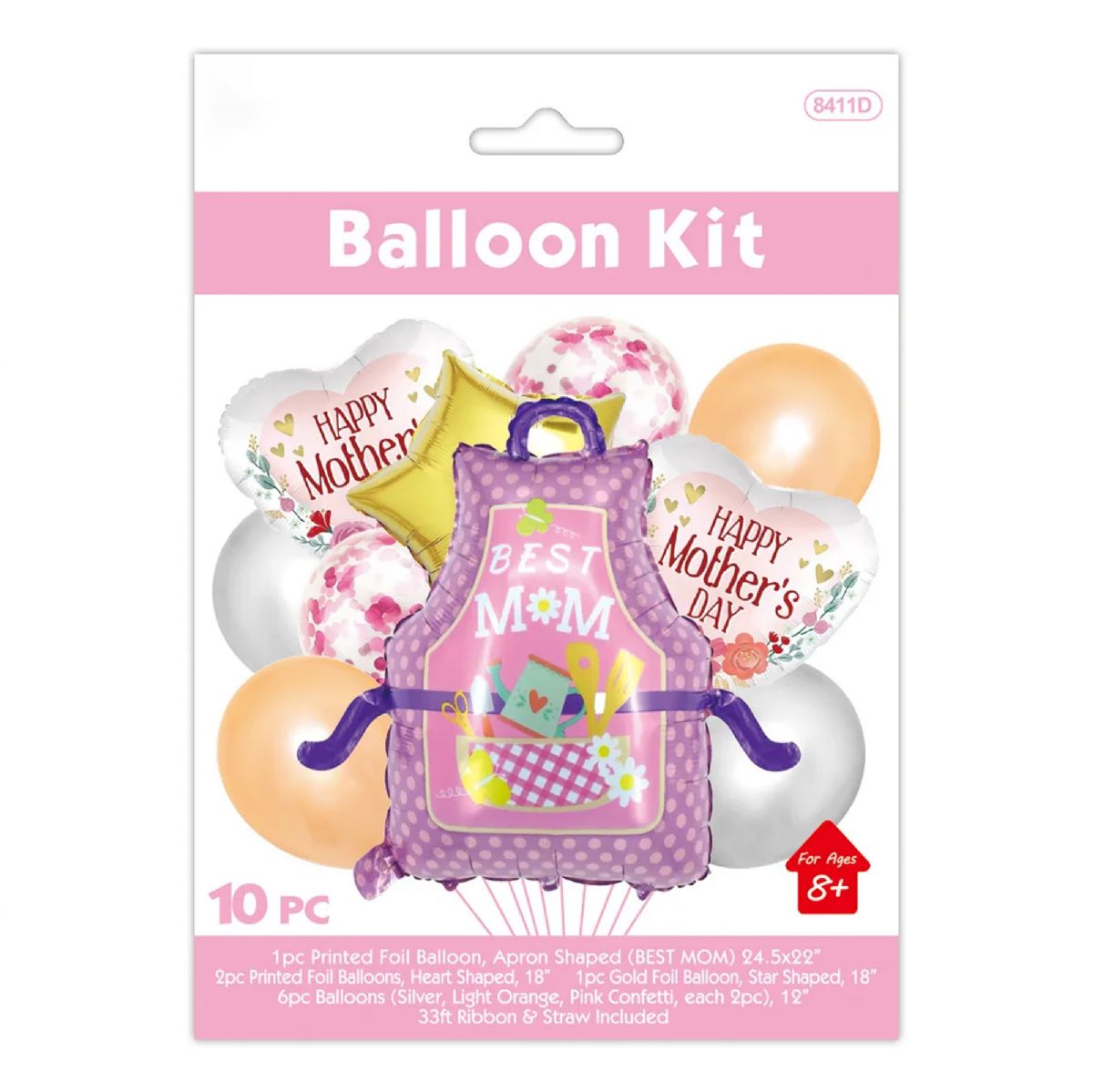 24 Pieces of 10pc Mother's Day Balloon Kit