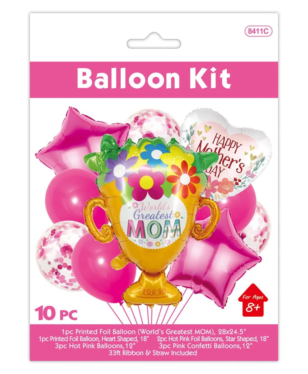 24 Pieces of 8pc Mother's Day Balloon Kit