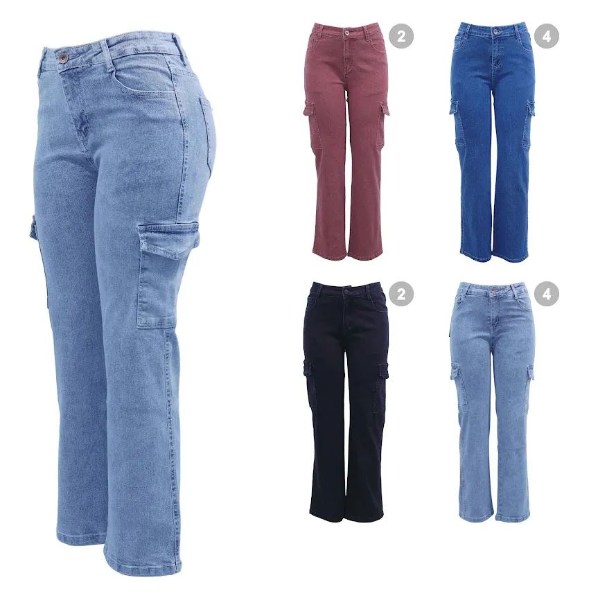 12 Pieces of Womens Denim Pants Assorted Colors
