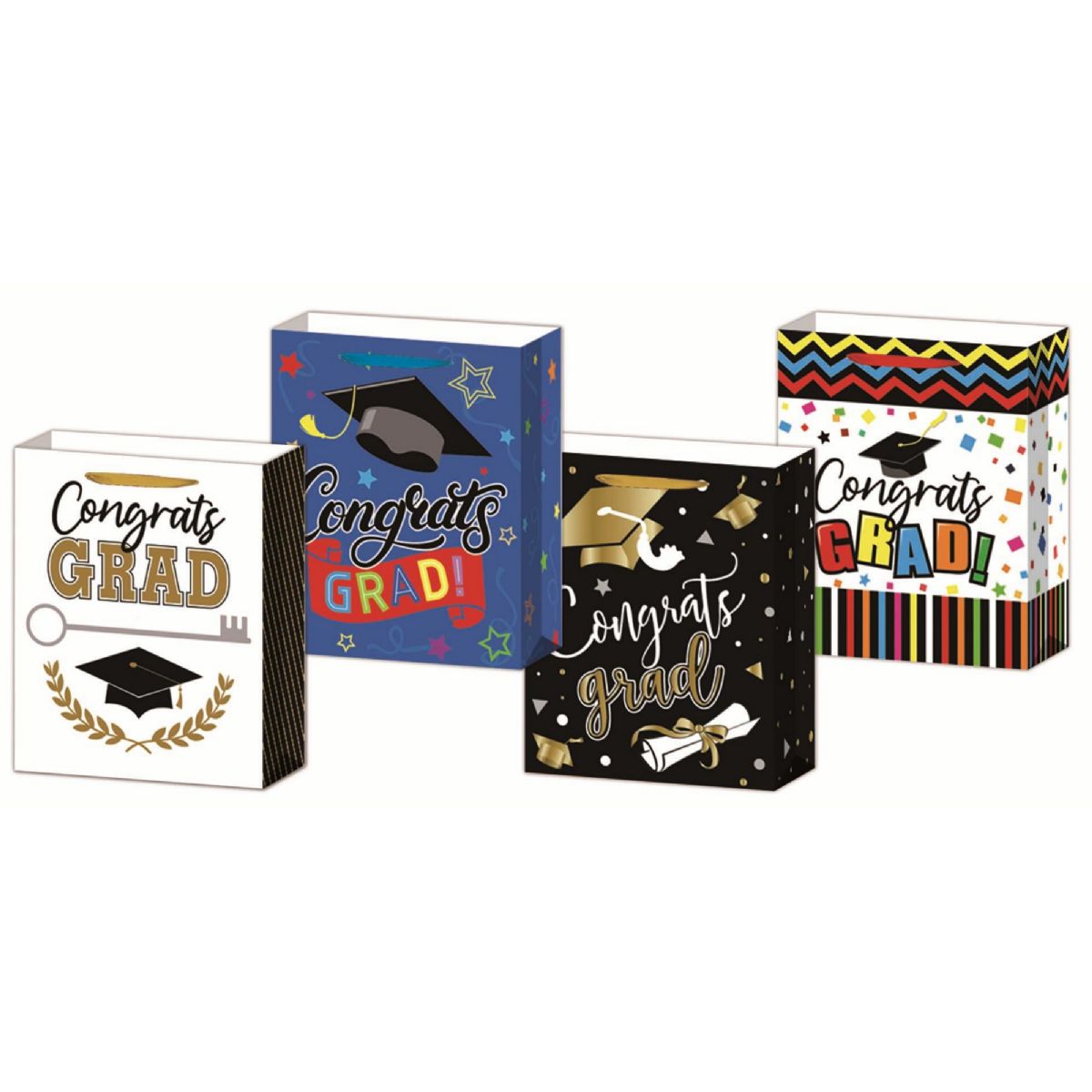72 Pieces of Graduation Bag Hot Stamp 10.5x13x5.5 inch Large