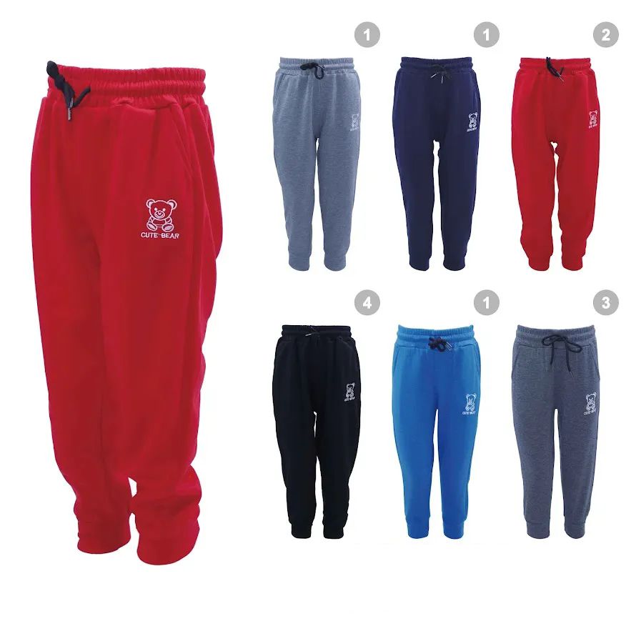 18 Pieces of Womens Jogger Pants With Cute Bear Logo