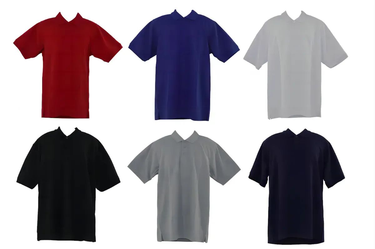 6 Pieces of Men Collared Shirts Assorted