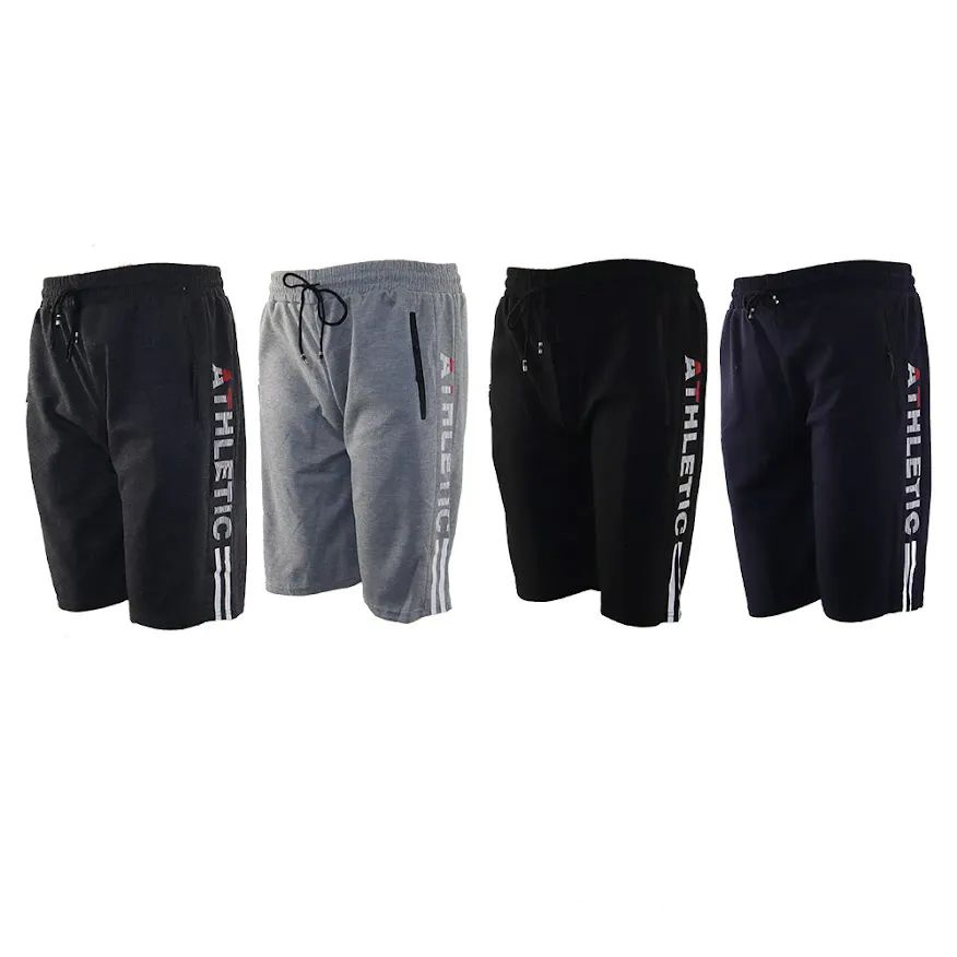 12 Pieces of Mens Gartered Shorts Athletic Logo