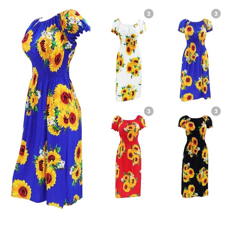 30 Pieces of Womens Dress Size Assorted Sunflower