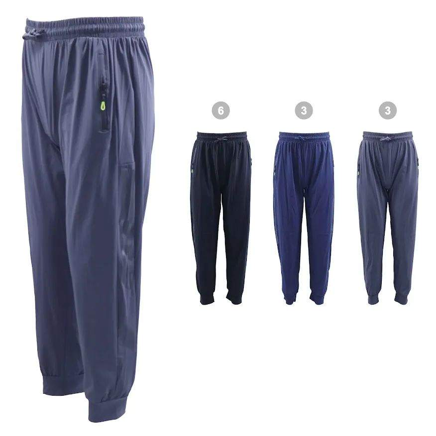 12 Pieces of Mens Gartered Pants with Zipper Pockets