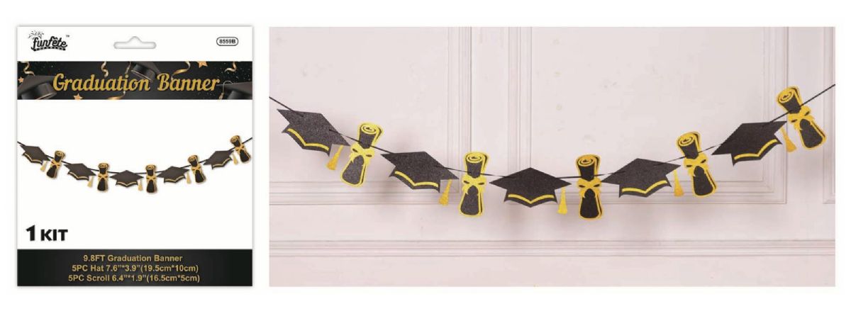 24 Pieces of Graduation Banner 9.8ft