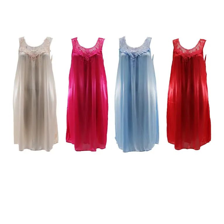24 Pieces of Womens Laced Collar Night Gown  