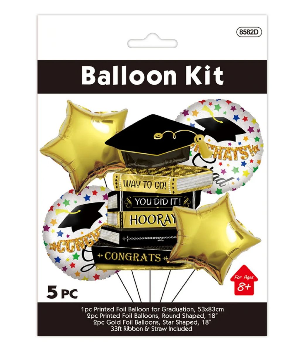 48 Pieces of 5pc Graduation Balloon Kit