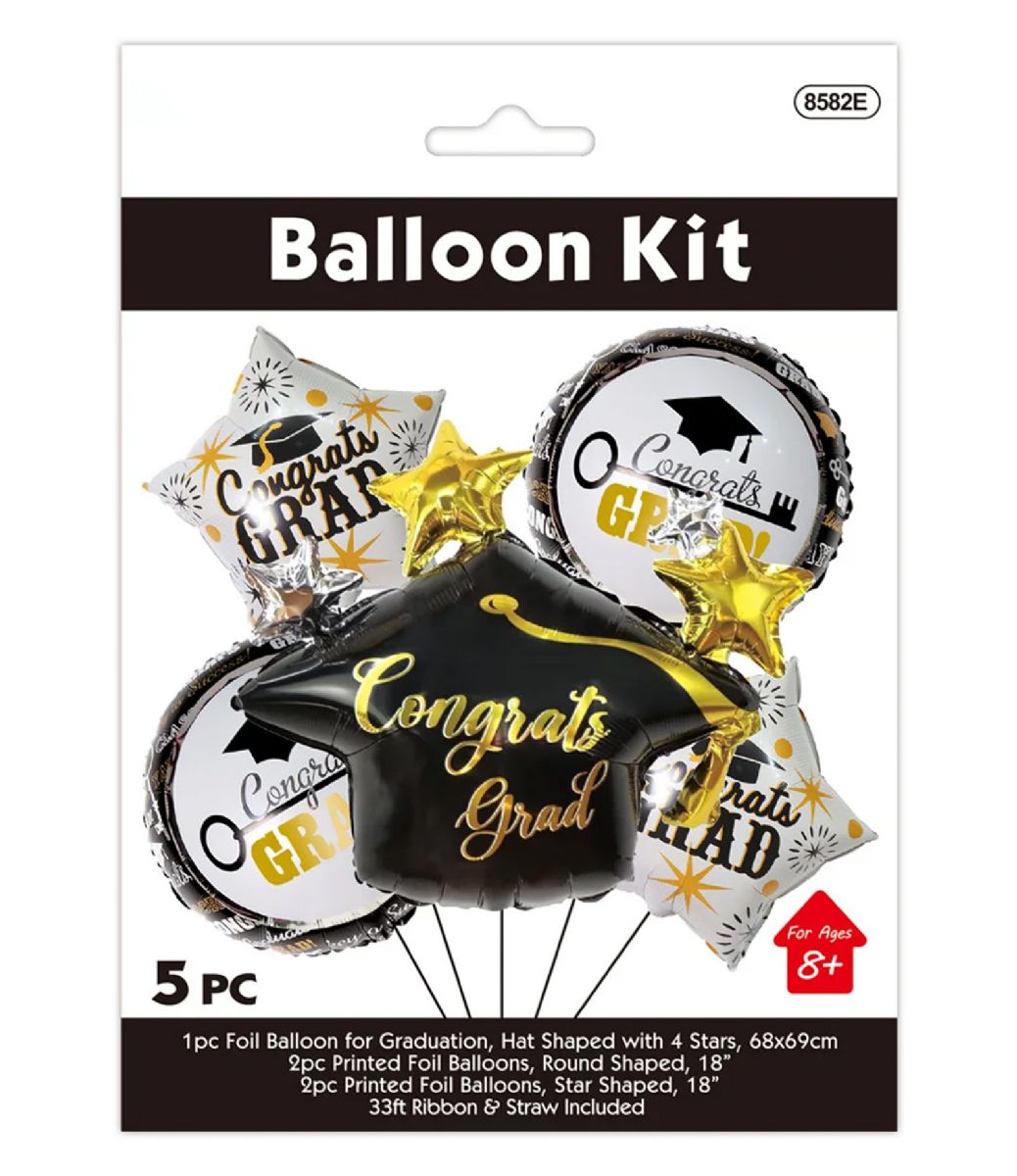 48 Pieces of 5pc Graduation Balloon Kit