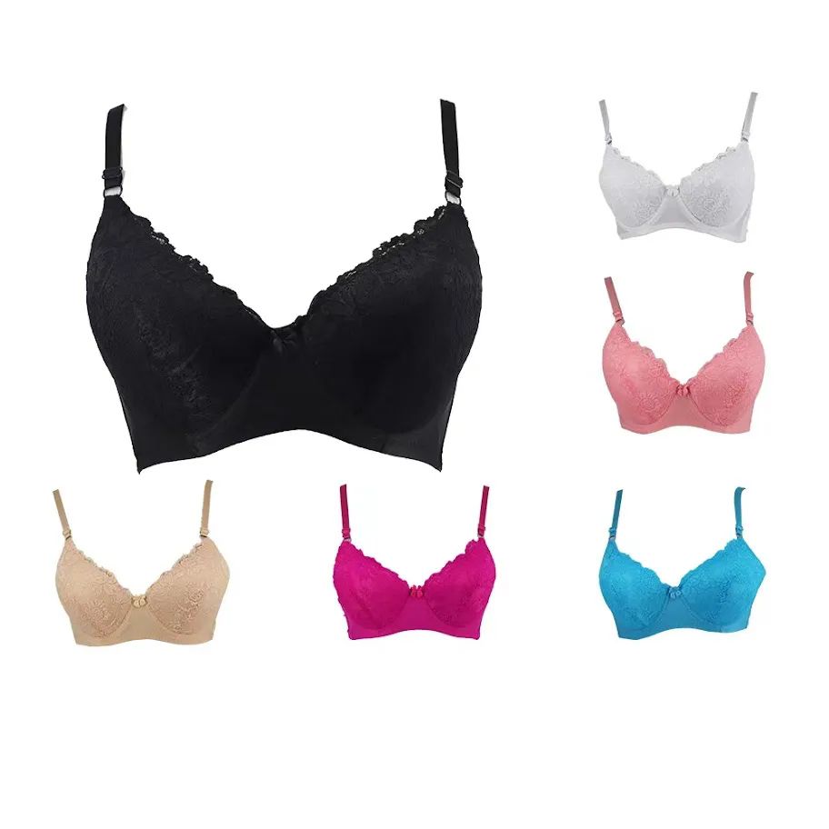 45 Pieces of Bras Packed Assorted Laced Underwire